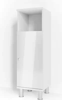 Produktbild von Midischrank Vicco Fynn Weiß Hochglanz 30 x 95 cm, Model 30176