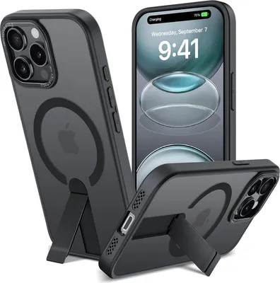 Obrázok produktu pre Ochranné puzdro so stojanom pre iPhone 15 Pro Max Puzdro so stojanom kompatibilné s Magsafe