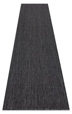 Obrázek produktu pro Koberec, běhoun SISAL SION A5165A Melanž ploché tkaní černý Černá 80x300 cm