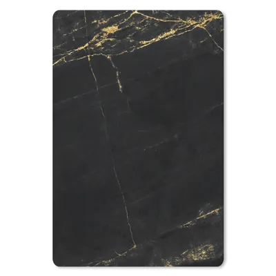 Produktbild von MuchoWow® Mauspad Mousepad Marmor - Schwarz - Gold - Chic - Marmoroptik - Design 40x60 cm - Mousepads - Maus Mat - Pad - Mausunterlage - Schreibtisch Accesoire