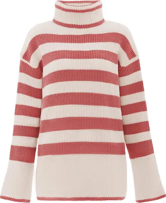 Produktbild von blonda damen pullover - wollweiss dunklerosa, M/L