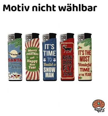 Produktbild von 1x Wild Fire Elektronikfeuerzeug, Softflame, Weihnachtsmotiv, nicht wählbar