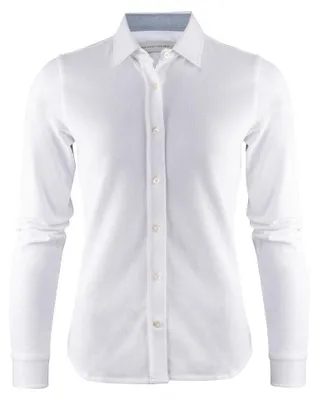 Produktbild von James Harvest - "Burlingham" Button-Down-Hemd für Damen ET889 (M) (Weiß)