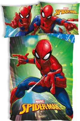Produktbild von Javoli Spiderman Kleinkind Bettbezug city - 100 x 135 cm - Baumwolle