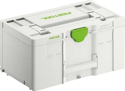 Produktbild von Festool SYS3 L 237, Werkzeugkasten, Grün, Weiß, 27,4 l, 40 kg, Auto, 296 mm