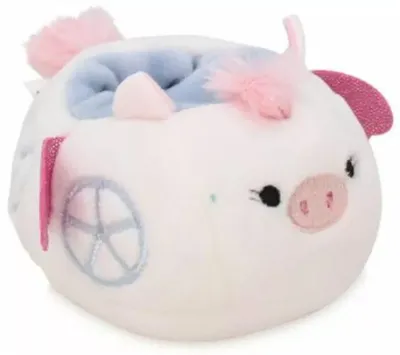 Productafbeelding van Vliegtuig-eenhoorn-varken Squishmallows mini-knuffels, Squishville, 10 cm, voertuig en geheim accessoire voor mode