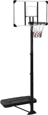 Produktbild von Basketballständer Transparent 256-361 cm Polycarbonat Basketballkorb Outdoor