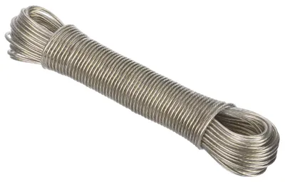 Wäscheleine 3 mm x 20 m, extra stark, Stahlkern, transparent