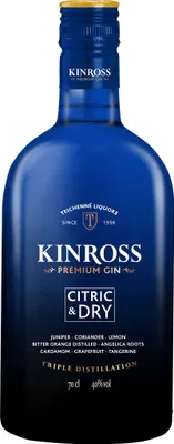 Produktbild von Kinross Gin Citric & Dry 0,7 Liter