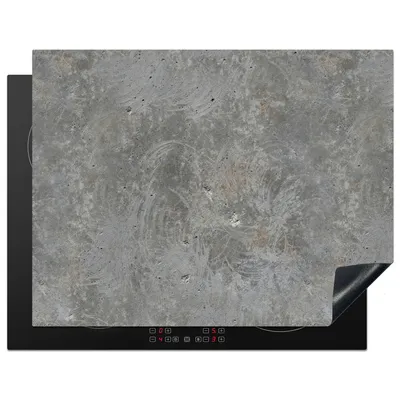 Produktbild von KitchenYeah© Herdabdeckplatte Steine - Beton - Muster , 77x59cm, Küche Deko, Glaskeramikkochfeld Herdabdeckung, Abdeckplatte fùr Kochfeld