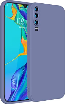 Produktbild von Huawei P30 Hülle, LaimTop Slim Liquid Silikon Gel Gummi Schutzhülle für Huawei P30 Grau