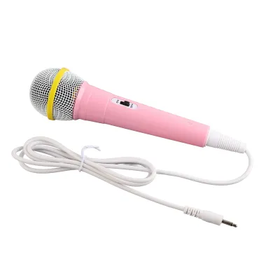 Produktbild von Kabelgebundenes Mikrofon für Kinder, 3,5-mm-Stecker, geringe Verzerrung, tragbares Musikspielzeug, Kinder-Singmikrofon für Karaoke-Familienparty