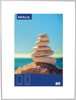 Produktbild von MAUL Bilderrahmen MAULdesign Aluminium 60 x 80 cm, ca. A1 silber