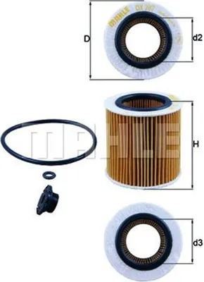 Produktbild von KNECHT OX 387D1 Ölfilter x