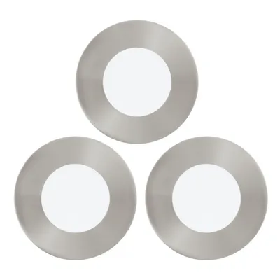 Produktbild von EGLO FUEVA 1, Strahler Oberflächenbeleuchtung, 3 Glühbirne(n), LED, 3000 K, 900 lm, Nickel, Weiß