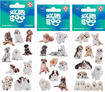 Produktbild von Aufkleber 6x18 cm Stickerboo Hunde 534608