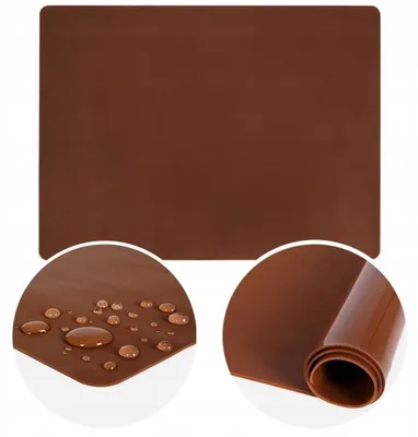 Produktbild von Orion Silikon-Teigunterlage Backmatte Bräunlich 40x30 cm
