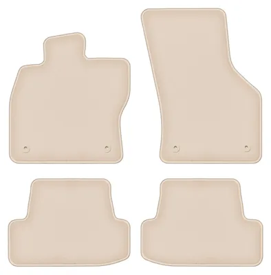 Produktbild von DURBAN Beige Velours-Fußmatten-Set für Seat Leon III Schrägheck, Kombi, Variant (2012-2020)