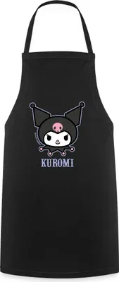 Produktbild von Spreadshirt Kuromi Portrait Kochschürze, One size, Schwarz