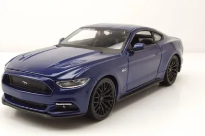 Produktbild von Maisto 31508B Ford Mustang GT 2015 blau metallic 1:24