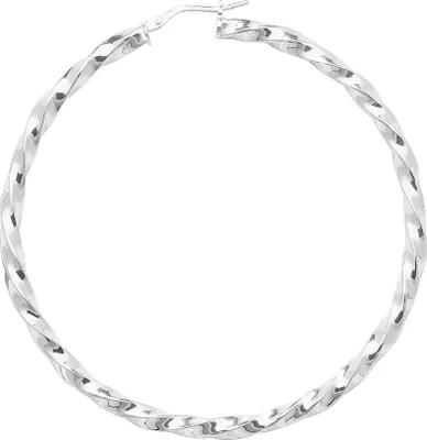 Produktbild von 925 Sterling Silber Damen - Paar Creolen - 50mm; TRS17698MM50