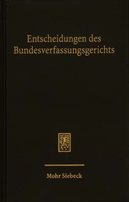 Obrázok produktu pre Entscheidungen des Bundesverfassungsgerichts (BVerfGE)