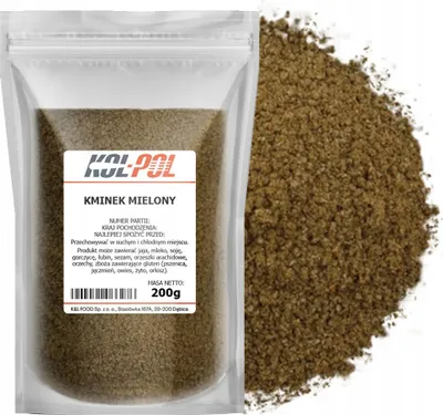 Zdjęcie produktu dla KMINEK MIELONY 200g Naturalny aromatyczny przyprawa wysoka jakość Kol-Pol