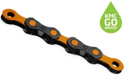Obrázek produktu pro Kmc Dlc 12 Waxed Kette Orange 126 Links / 12s Orange 126 Links