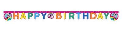 Produktbild von Happy Birthday Girlande - Minnie Maus