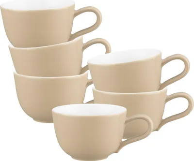 Produktbild von Seltmann Weiden Liberty Pure Colors Espressotasse 90 ml 6er Set - Dusty Beige