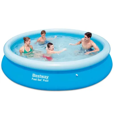 Produktbild von Bestway Fast Set Schwimmbecken Rund Aufblasbar 366×76 cm 57273