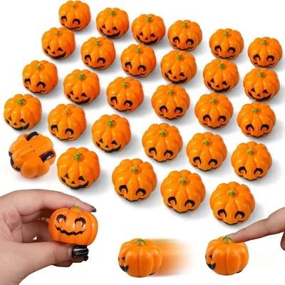 Productafbeelding van Pompoenen met terugloop - Set van 30 - Zakvulling voor Halloween