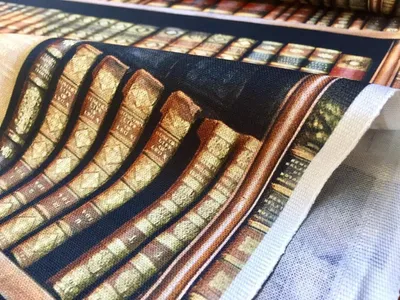 Obrázok produktu pre Digitálna tlač, dekorácia na stenu v podobe knižnice, šírka 140 cm