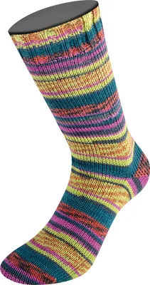 Produktbild von Lana Grossa - Meilenweit 100g Seta Sumatra 3221 dunkelgrün rost dunkelgrau fuchsia pistazie ocker