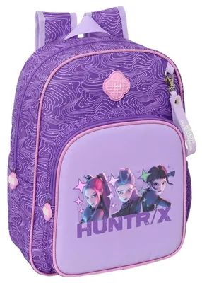 Image de Safta, sac à dos de 10 litres, motif "Demon Hunters" K-pop, couleur lilas. Pour enfants, couleur lilas, taille unique