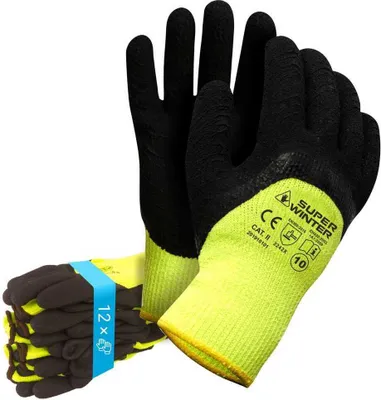 Produktbild von 12 Paar Winter Arbeitshandschuhe Montagehandschuhe Super Winter Größe 10