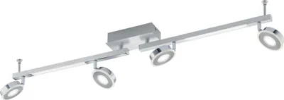 Produktbild von EGLO LED Spot CARDILLIO, 6-flammige Deckenleuchte, Deckenstrahler Stahl, Aluminium und satiniertem Kunststoff, Flurlampe in chrom, warmweiß