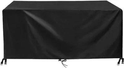 Obrázok produktu pre Vodotesný obdĺžnikový stôl – 420D Oxford – čierny – 150 x 90 x 80 cm