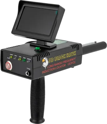 Produktbild von Professioneller Metalldetektor - Langstrecken-Metallsuchgerät - 1200 m Reichweite - 30 m Suchtiefe - Für Gold, Silber, Kupfer, Diamanten - LCD-Display - Wiederaufladbar EU/US-Stecker