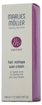 Produktbild von Marlies Möller Style & Hold Hair Reshape Wax Cream 100ml, Haarcreme, 100 ml, Alle Haare, Flasche, Alkohol, 1 Stück(e)