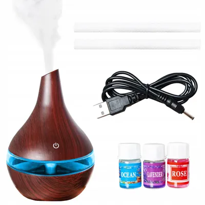 Obrázek produktu pro Malatec 10970 Ultrasonický USB aromatický zvlhčovač vzduchu 300ml tmavě hnědý