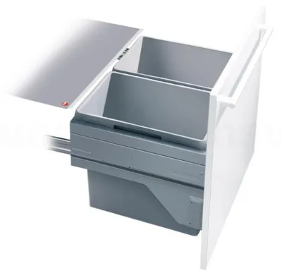 Image de Collecteur de déchets Hailo 3610621 CS Slide Euro-Cargo-S 2x 30 litres