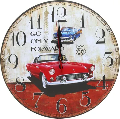 Imagen del producto de Reloj de pared de madera, 30 cm, con mecanismo de cuarzo silencioso, estilo rústico, ideal para cocina y salón