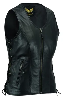 Produktbild von Leatherick Damen Lederweste der echte spitzenkorn-büffel Leder ärmellose jacke/w