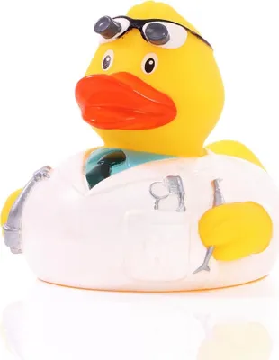 Produktbild von Zahnarzt – Quietscheente - Badeente - ca. 8 cm gross
