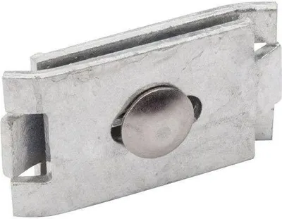 Produktbild von 1 Stück Eckverbinder -gross- Gittermattenverbinder für Doppelstabmattenzaun  feuerverzinkt