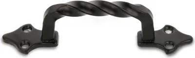 Produktbild von Amig – Türgriffe – Modell 1002 – Aus Stahl – 90 mm – Ohne Platte –Inklusive Schrauben – Möbelgriffe – Oberfläche: Schwarz