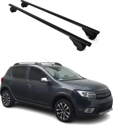 Obrázok produktu pre Priečne strešné nosiče pre Dacia Sandero Stepway 2013-2020 Čierna farba