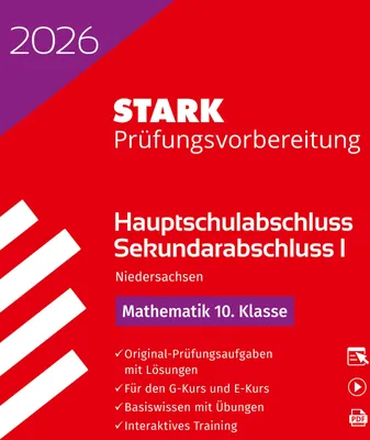 Produktbild von STARK Mathematik 10. Klasse - Hauptschulabschluss 2026 Niede