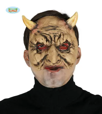 Produktbild von Maske im Satan-Design für Halloween und Karneval